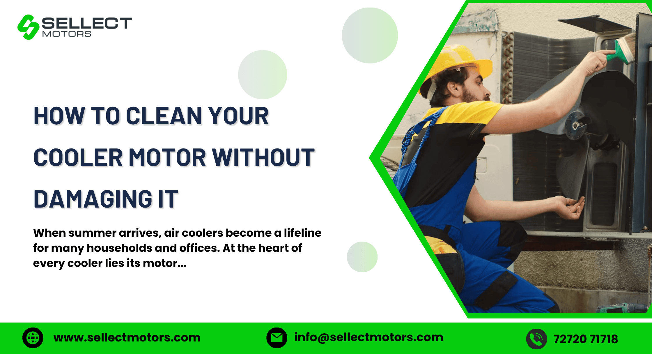 How to Clean Your Cooler Motor Without Damaging It